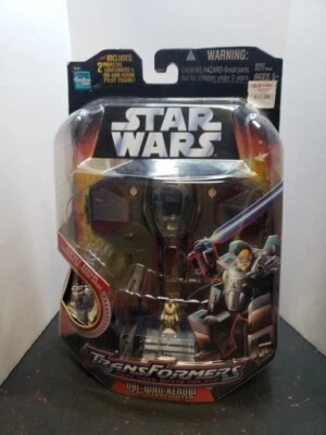 2005 Star Wars Transformers Obi-Wan Kenobi Jedi Starfighter NISB - Image 1 of 3