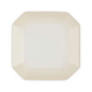 Le Creuset New Tradition Octagon Square Plate 22cm Meringue - Picture 1 of 5