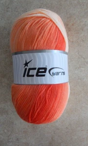 Nuevo Hilos de Hielo Hilado Coral Rosa Rojo Ombre Acrílico Claro 100gr Bonito - Imagen 1 de 3