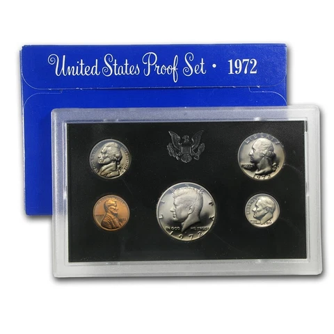 (1) 1972 S United States Proof Set in Original Box Cover