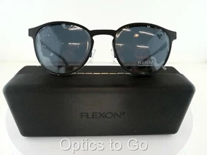 FLEXON FLX 1002 (412) MATT NAVY/ GRAY POLARIZE 51-20-145 Eyeglass Frames - Picture 1 of 10