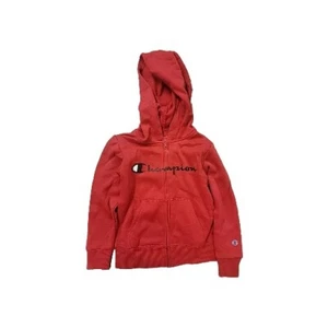 Champion Boys Fleece Zip Up Hoodie Red 5 - Picture 1 of 1