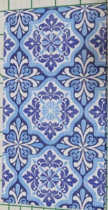 Drei dekorative Hostess Servietten für Decoupage "Azulejo Fliese" in blau und weiß - Bild 1 von 8