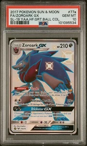 2019 Pokemon SM Hidden Fates Great Ball Full Art/Zoroark GX #77a PSA 10 - Bild 1 von 2