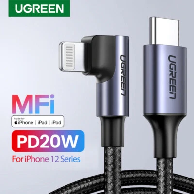 Ugreen MFi-Certified USB C to Lightning Cable for iPhone 14 PD 20W Fast Charge - Image 1 of 4