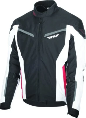 FLY RACING STRATA JACKET BLACK/WHITE/RED SIZE 3XL - 477-2101-7 - Image 1 of 3