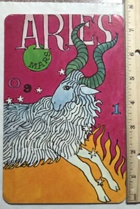 Oversized Cardboard Aries Postcard - Picture 1 of 2