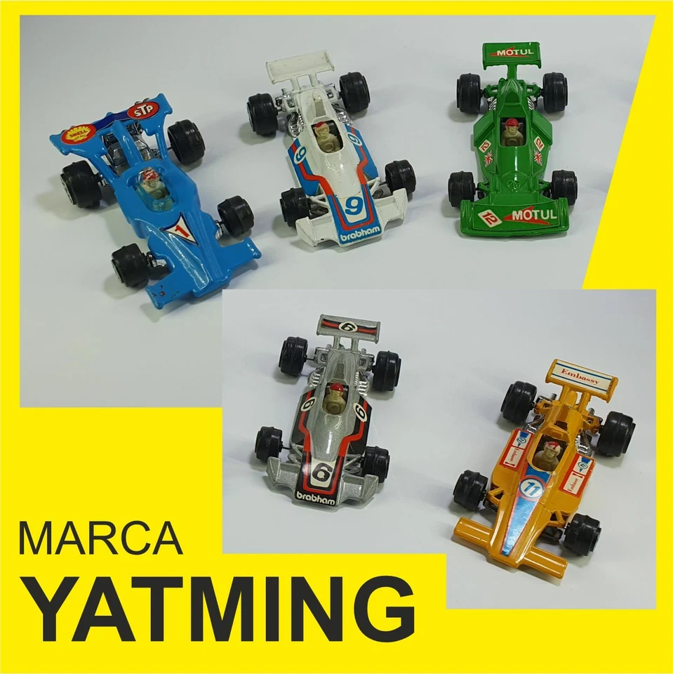 5 MACCHININE DELLA YATMING - LOTUS - BRM - HONDA - BRABHAM SCALA 1:66 (C030) - Immagine 1 di 1