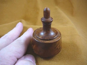 (BOX-165) BURL BOX small Thuya Wood African carved carving boxes Morocco Exotic - Picture 1 of 2