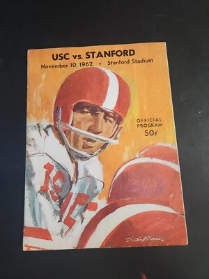 Stanford vs  USC   College Football Program Nov 10, 1962   - Image 1 of 3