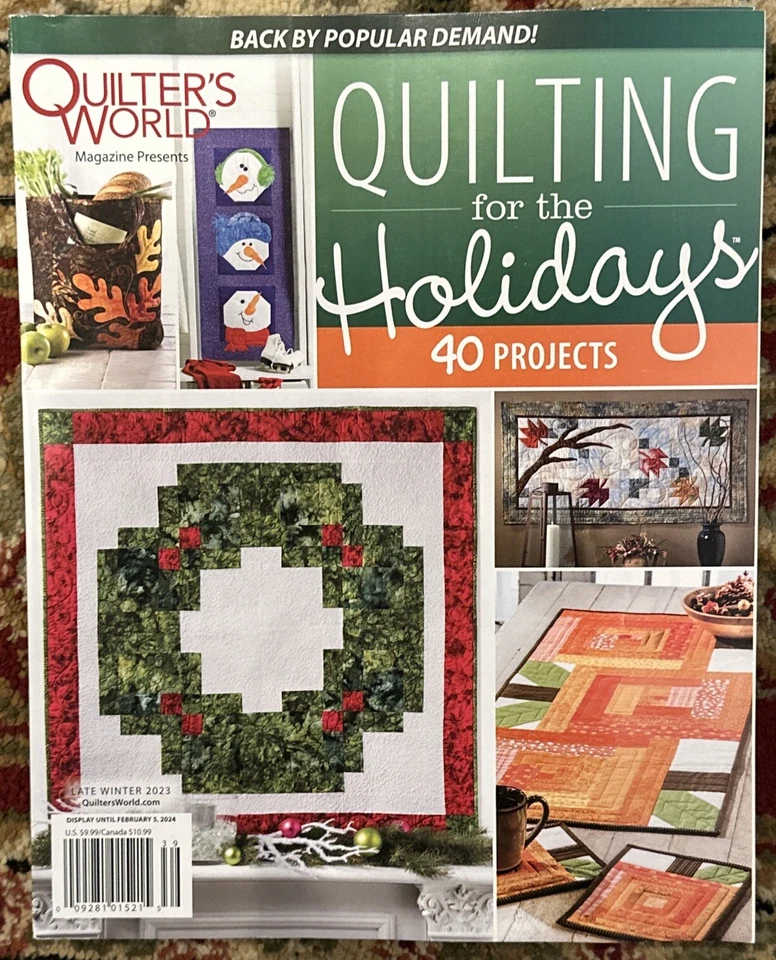Quilting For The Holiday's Quilter's World Magazine Late Winter 2023 - Image 1 of 1
