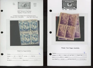 US stamps 750 to 820 blocks of 4 dealer lot see description cv over 365 (mb33 - Imagen 1 de 23