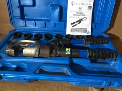Cembre Hydraulic Crimper HT131L-C Crimp Tool Cable Crimper W/9 Dies - Image 1 of 4