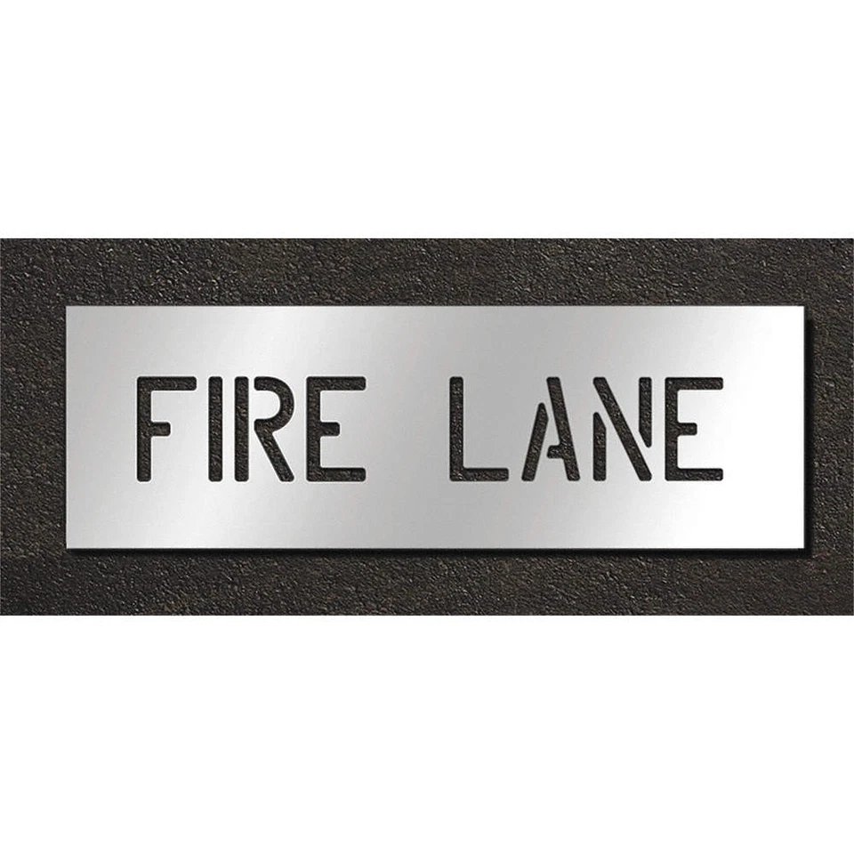 RAE STL-108-70631 Pavement Stencil,Fire Lane 429U92 - Image 1 of 1