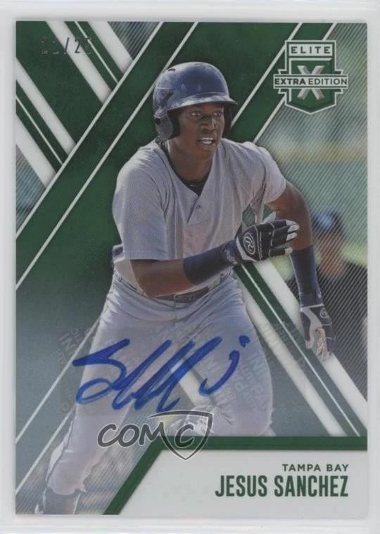 2017 Panini Elite Extra Edition Emerald Auto /25 Jesus Sanchez #122 Auto - Image 1 of 2