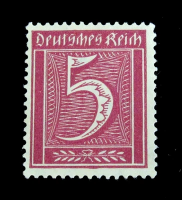 Estampillas de Alemania Scott 137 Deutsches Reich 5 Pfennig 1921 sin usar NG Foto 1 de 2