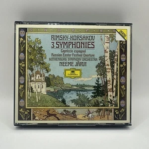 Rimsky-Korsakov: Symphonies Nos 1-3 etc Neeme Jarvi GSO 2-CD DG Germany NO IFPI - Picture 1 of 1