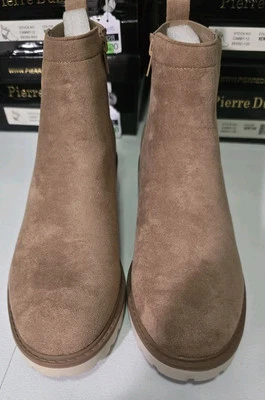 Botas Pierre Dumas para mujer de gamuza topo talla 10 nuevas en caja Foto 1 de 4