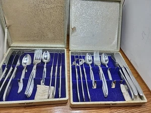 Mwco Montgomery Wards Edelstahl Besteckteile Set für 12 in 2 Kisten - Bild 1 von 5