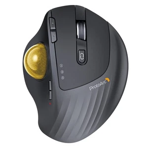 Wireless Trackball Mouse, EM01 NL Ergonomic Bluetooth Rollerball Thumb Rechar... - Picture 1 of 7