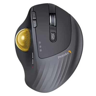 Wireless Trackball Mouse, EM01 NL Ergonomic Bluetooth Rollerball Thumb Rechar... - Image 1 of 4