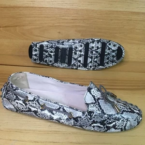Zapatos mocasines para barco de piel de serpiente Cole Haan para mujer talla 9B - Imagen 1 de 22