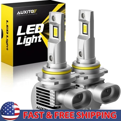 Bombilla Faro Auxito Xenón Blanco LED Super Brillante 9005 High Beam 6000K 2/4X Foto 1 de 4
