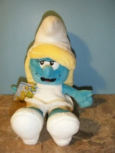 2009 JAKKS PACIFIC PLUSH 8" SMURFETTE *NEW* WITH TAGS - Picture 1 of 2