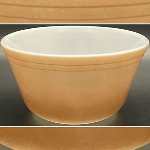 Federal Glass Brown Mixing Nesting Bowl Heat Proof circa 1950s Made in USA 7"dia - Picture 1 of 9