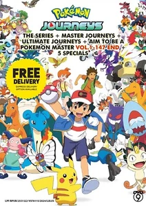 DVD Anime Pokemon Journeys + Master + Ultimate Complete TV Series + 5 Specials - Picture 1 of 6