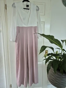 Phase Eight Jumpsuit lang transparent Ärmel Größe 14 - Bild 1 von 4