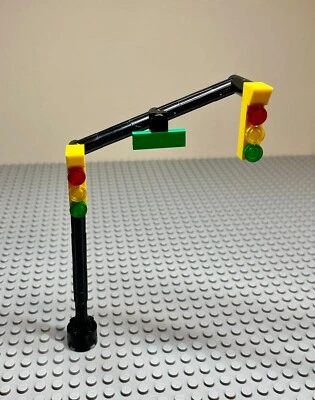 Custom Lego MOC Street Stoplight Accessory Set + Instructions 100% Authentic (1) - Photo 1/2
