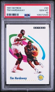 1991 Skybox NBA Basketball Card Tim Hardaway #90 Warriors PSA 10 GEM MINT POP 17 - Bild 1 von 4