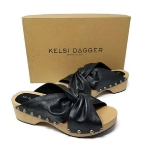 Kelsi Dagger Brooklyn Women’s Size 6M Sandals/Slides, Sprinter, Studded, Black - Picture 1 of 24
