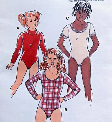 * 2353 Kwik Girls Leotards Dance Pattern Sz 4-7 UNCUT - Image 1 of 3