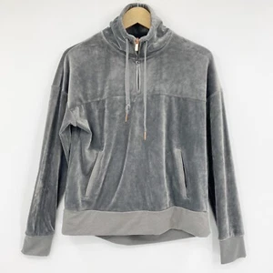 C9 Champion Womens Training Velour Cozy Quarter Zip Pullover Top Hardwear Gray S - Bild 1 von 7