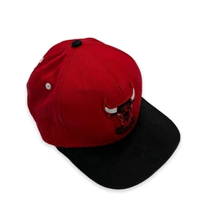 Cappello snapback vintage Y2K New Era uomo rosso medio HWC Chicago Bulls basket NBA - Foto 1 di 6