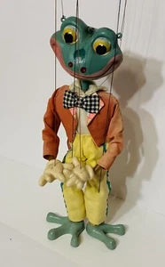 Vintage Pelham Puppe Frosch Kröte Prinz Amphibie Teichtier ** Beschreibung lesen - Bild 1 von 23