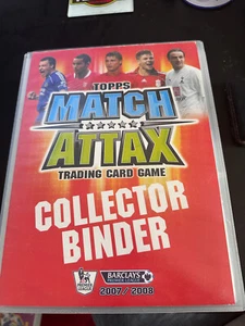 07-08 Carpeta de tarjetas coleccionables Topps Match Attax Premier League con 308 tarjetas - Imagen 1 de 23