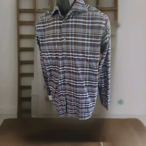 CAMISA ETON CONTEMPORÁNEA PARA HOMBRE TALLA M BOTONES DELANTEROS CONTROLES MULTICOLOR - Imagen 1 de 5