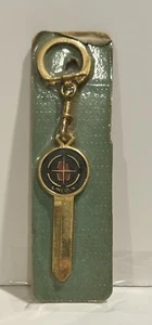 LINCOLN CONTINENTAL Vintage Gold Crest Uncut Key Blank 1965-1967 Gold Plated MOC - Bild 1 von 3