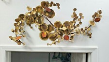 Jere inspired metal and enamel wall sculpture by Ralph McConnell 1972 brutalist