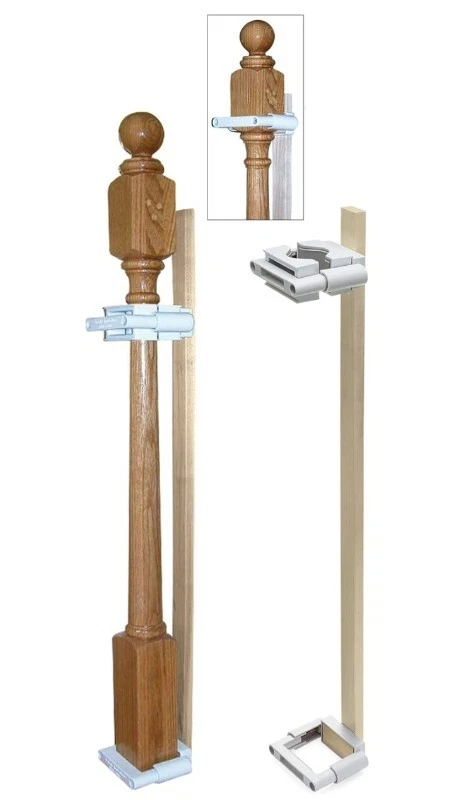 No Hole Stairway Baby Gate Mounting Kit - Fits Posts from 2 3/4 inches to 3 1/2  - Image 1 of 4