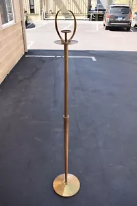 Prozessionsfackel/Akolyt Kerzenständer mit Standfuß, ganz Messing (CU887) - Bild 1 von 10