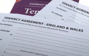 2 Copies of Unfurnished tenancy agreement secured rental For England And Wales - Picture 1 of 2