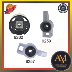 9260 9259 9257 Engine Mount Set of 3 pcs for Volkswagen Jetta, GTI, Audi A3 - Picture 1 of 4