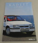 Prospecto / Folleto Opel Kadett E Cabrio Stand 10/1989