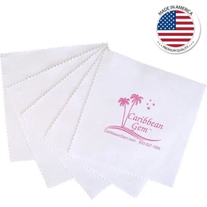Caribbean Gem 5 pack Jewelry Cleaner Polishing Cloths Silver Gold Gemstones - Picture 1 of 7