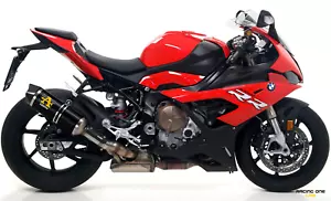 AUSPUFF ARROW RACE-TECH ALUMINIUM DARK HOMOLOGIERTE EURO4/5 BMW S 1000 RR 19-24 - Picture 1 of 3