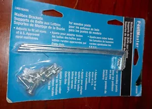 Mailbox Mounting Bracket for Wood Wooden Post with Screws New Fr Sh - Picture 1 of 3